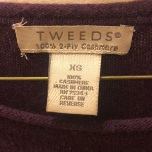 Tweeds 100% 2-Ply Cashmere Sweater (XS)